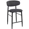 cumpără Scaun de bar Deco Bar Meridian Catifea Grey (HLR21)+Black Legs în Chișinău 