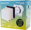 купить Вентилятор вытяжной EvoAir Ventilator baie Ecovent DECORA SMART, Senzor Umiditate, Negru Mat в Кишинёве 