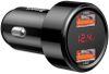cumpără Încărcător pentru automobil Baseus CCMLC20A-01 1*USB-A+1*USB-A 45W, Magic Series, Digital Display, Black în Chișinău 