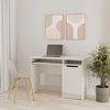 купить Офисный стол MebelStar LILU 110x50x75 White (MBS-1309) в Кишинёве 
