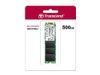 .M.2 SATA SSD  500GB Transcend "TS500GMTS825S" [80mm, R/W:530/480MB/s, 55K/75K IOPS, 180 TBW, 3DTLC] 