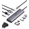 купить USB Hub Ugreen 15601 HUB 10 in 1 USB-C CM498, Space Gray в Кишинёве 