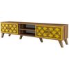 cumpără Comodă TV Trendy Clasa, Nuc, Galben 180x44x35cm în Chișinău 