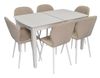 купить Комплект стол и стулья Evelin di Costacurta стол HV-27V White + 6 стульев YTC-064Wh Bjorn-24 в Кишинёве 