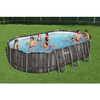 Piscina Power Steel Oval 610x366x122cm, 20241L, carcas metal 