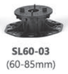 Podeste pentru plăci ceramice, baza cu sistem nivelare SL60-03 (60-85mm)