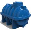 cumpără Duș de vară Uniplast 37258U Rezervor apa 1000 L orizontal, oval (albastru) cu stut D. 3/4", fortat 147x109x121 cm în Chișinău 