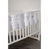 купить Бортик для кроватки Veres 154.05.15 Комплект Фэнс-бампер Summer Kitty White (6ед) в Кишинёве 