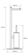 купить Ёршик для унитаза Bemeta Dark stativa 104836110 в Кишинёве 
