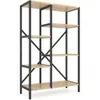 купить Cтеллаж складской Nex Home Raft metalic Loft Cascade 1090x700x300mm, 5 nivele, PAL, Antracite/Oak Artisan в Кишинёве 