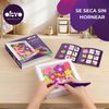 купить Набор для творчества Okto 25011 Tablou 3D pe numere din plastilină aerată Air Clay 15x15cm: Grădină cu flori в Кишинёве 