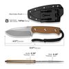 купить Нож походный Sencut S24036-3 Toxodon, G10, teacă Kydex в Кишинёве 