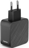 купить Зарядное устройство сетевое Hama 201961 Fast Charger, 2x USB-C PD, 1x USB-A QC, 65W, black в Кишинёве 