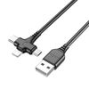 Hoco X77 Jewel 3-in-1 charging cable USB to iP/Micro/Type-C 