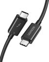 cumpără Cablu telefon mobil Ugreen 30389 Type-C to Type-C Thunderbolt 4, 40Gbps, 0.8m | US501, Black în Chișinău 