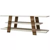 cumpără Comodă TV Trendy Floare, Nuc, Crem 120x42x33cm în Chișinău 