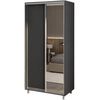 cumpără Dulap my-STYLE C10H0T07AM02-U22, 100x200, антрацит în Chișinău 