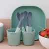 cumpără Seturi pentru hrănire bebelușilor Beaba B913575 Set 4 lingurite silicon Bicolor Mineral în Chișinău 