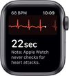 Apple Watch Series 5 44mm Aluminium Case With Black Sport Band, MWVF2 GPS, Space Grey 