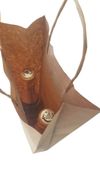Punga Hartie Kraft Maner Rasucit 18*8.5*40 Cafeniu