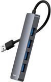 cumpără Adaptor de rețea USB Baseus B0005280B811-00 HUB 4in1 USB-A 3.0 to 4*USB-A 3.0 UltraJoy Series, Space Grey în Chișinău 