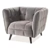 купить Кресло Signal Castello 1 Velvet (Gray/Wenge) в Кишинёве 