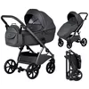cumpără Сărucior pentru copii Tutis 2in1 UNO5+ Leather 2/1 Jet Black (1402166) în Chișinău 