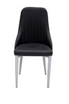 Scaun DC A13 carcasa alba piele neagra