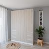 купить Шкаф Smartex (15932) N17 180cm Alb+St.Deschis в Кишинёве 