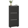купить Полка для обуви Mobildor-Lux Leo Slim 100x16x125H cm Anthracite в Кишинёве 