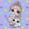 купить Картина по номерам Ideyka (KHO6289) L.O.L. Surprise!TroopSurprise Crystal Queen WithCrystalBunny, 40х40 в Кишинёве 