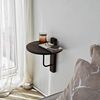 купить Полка декоративная Trendy Reve-Negru, Nuc (GTR005464) в Кишинёве 