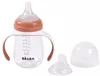 cumpără Cană cu pai Beaba B913585 Biberon de invatare 2in1 din Tritan 210ml, Terracotta în Chișinău 