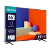 65" LED SMART TV Hisense 65A6K, Real 4K, 3840x2160, VIDAA OS, Black 