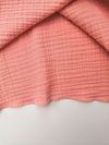 Одеяло пледик муслин 4-х слойный размер 100*110 персиковый 