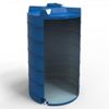 cumpără Duș de vară Uniplast 37091 Rezervor apa 2500 L vertical, oval (albastru) cu stut D. 1" 132x233 cm (D. 39 cm) în Chișinău 