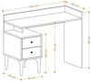 купить Офисный стол Trendy Puuk-Dec0087, Stejar, 100x80x45cm в Кишинёве 