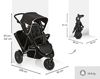 купить Детская коляска Hauck Carucior pentru 2 copii Freerider SH12 Black в Кишинёве 