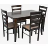 cumpără Set masă și scaune Evelin di Costacurta стол HV-29V Chocolate + 4 стула Gloria Chocolate/Ekea-12 (Dark Brown) în Chișinău 