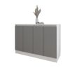 cumpără Comodă Smartex (16446) Т8 120cm Alb+Grafit în Chișinău 