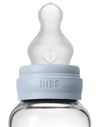 купить Поильник BIBS 50191231 Biberon din sticla anticolici Baby Blue cu tetina din silicon 0+ luni, 120ml в Кишинёве 