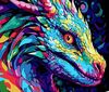 cumpără Tablou pe numere Strateg 57208 Dragon 30x40cm (fundal negru) în Chișinău 