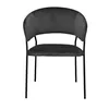 купить Стул Evelin di Costacurta YTC-097B, UF BLU-14 (Dark grey) в Кишинёве 