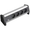 купить Удлинитель электрический BACHMANN 339.1000 Modul desk 4xSchuko+set montare negru в Кишинёве 