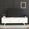 купить Тумба напольная для TV Trendy Prag Alb (GTR000202) в Кишинёве 