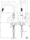 cumpără Bateria bucătărie Gessi 60946-727 Brass Br PVD în Chișinău 
