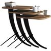 купить Журнальный столик Trendy Pion, Орех, вложенный столик (3 шт.) в Кишинёве 