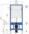 купить Бачок для унитаза Hydro S 0711228 cadru p/u WC, acționare pneumatică в Кишинёве 