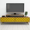 cumpără Comodă TV Trendy Oras, Nuc, Galben 140x48x41cm în Chișinău 