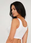 Bustiera fara cusaturi Tank Top White S-M 